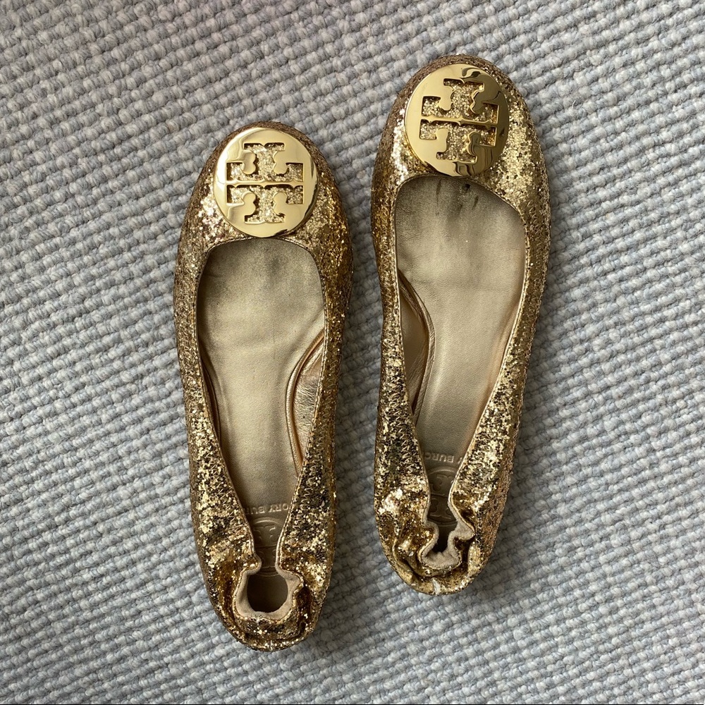 Limited edition sequin Tory Burch flats